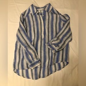 Hiho striped linen shirt, EUC 977